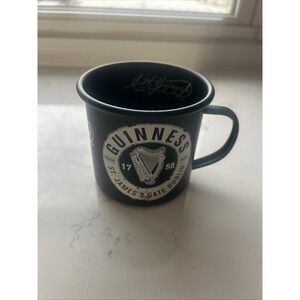 Guinness Harp St James‎ Gate Dublin Black Enamel Camp Mug